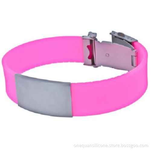 factory wholesale fashion silicone bracelets qr code